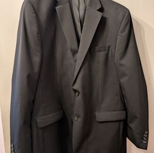 Chaps Black Mens Suit Jacket
